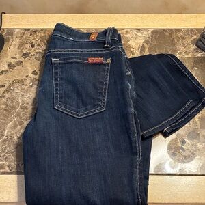 7 For All Mankind Slim Cigarette Blue Jeans